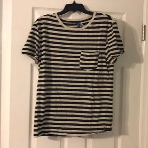 Men’s h&m divided stripe T-shirt. Size medium